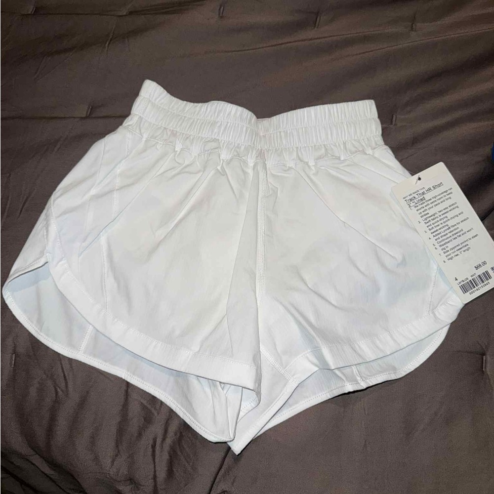 Lululemon Athletica White Athletic Shorts
